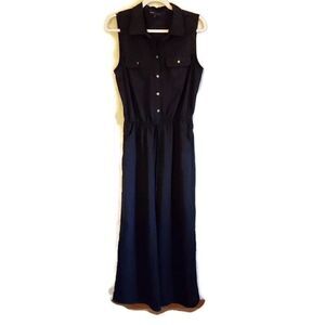 BEBOP Black Sleeveless Pants Jumper Size Large